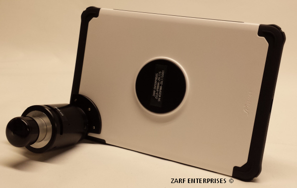 iPad Mini 5th Generation (2019) Topcon slit lamp adapter, zarf enterprises